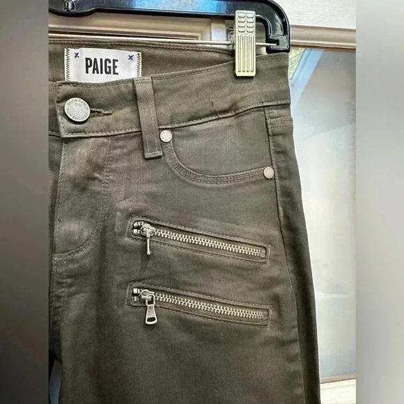 Paige Denim Edgemont Ultra Skinny Jeans in Pine Green Women’s Size 25 NWT - Picture 4 of 15